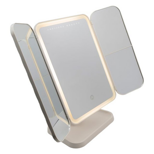 Espejo LED Plegable Ameliora – Aurea, Precisión y Estilo para tu Tocador